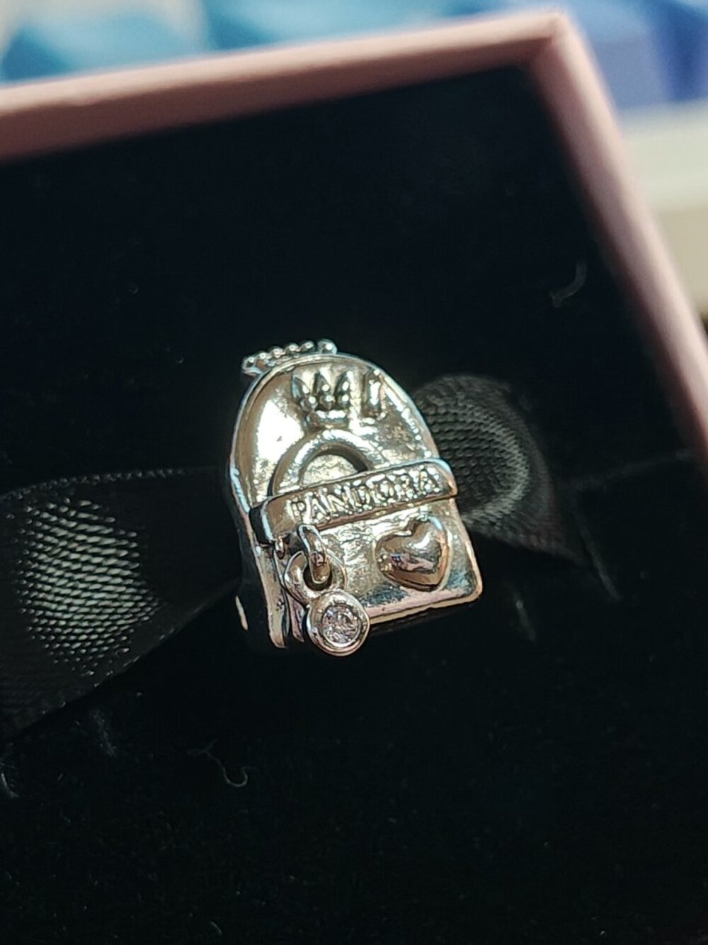 Authentic Pandora Adventure Bag Backpack Charm 797859CZ Retired Travel Charm